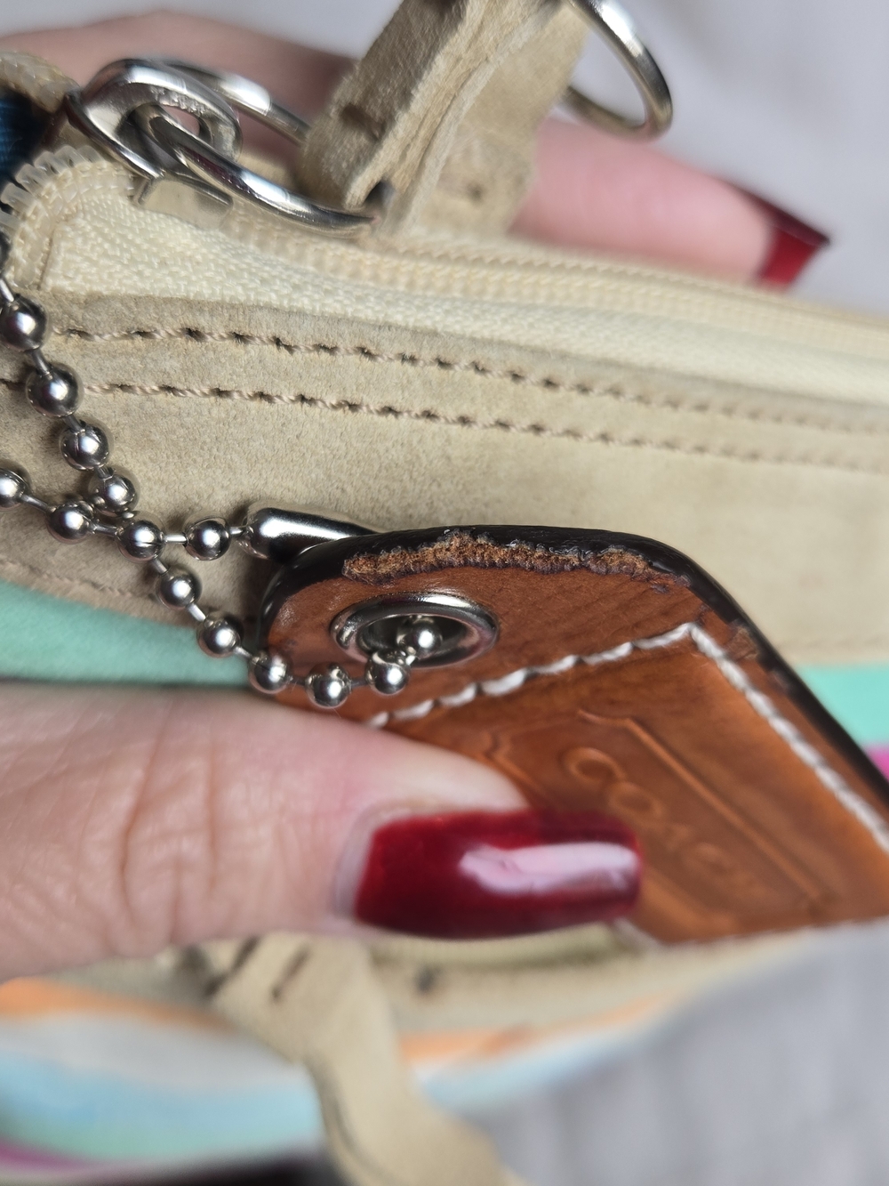 Coach Hampton Watercolor Stripe Crossbody Bag - Picture 5 of 10